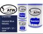 Preview: Chevrolet, Imperial Blue Metallic, WA403P / 37 / GAP: 500ml Lackdose + 500ml Klarlack + 250ml Härter - Set, von ATW Autoteile West.